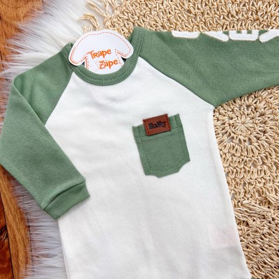 CONJ. DE MALHA 3 PEÇAS - Baby Raposinhas - Verde